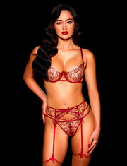 Adora Red Garter Belt