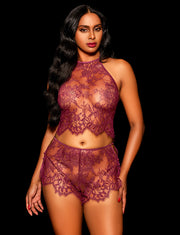 Alessandra Wine Shorts