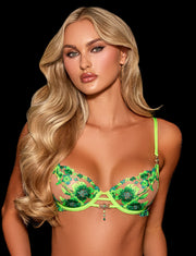 Aluna Green Bra & Bottom Lingerie Set