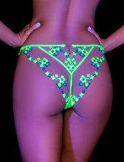 Aluna Green Bra & Bottom Lingerie Set