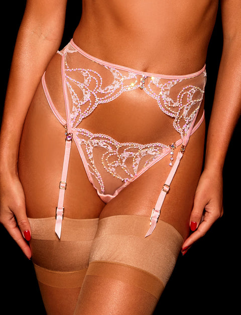 Angelica Pink Garter Belt