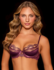 Charlotta Wine 3 Piece Lingerie Set