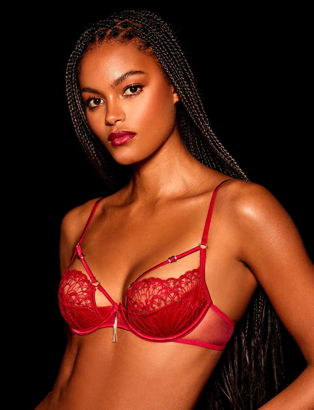 Gloria Red Bra