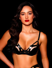 Indi Black Bra & Bottoms Lingerie Set