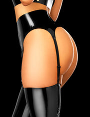 Latex 2.0 Black Garter Belt