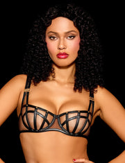 Taisha Black Bra & Bottom Lingerie Set