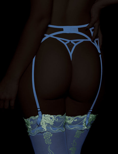 Glow-In-The-Dark Garter Belt Stockings