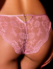 Whitney Sparkling Pink 3 Piece Lingerie Set