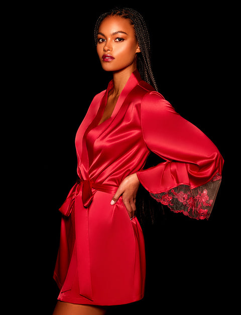 Whitney Sparkling Red Robe