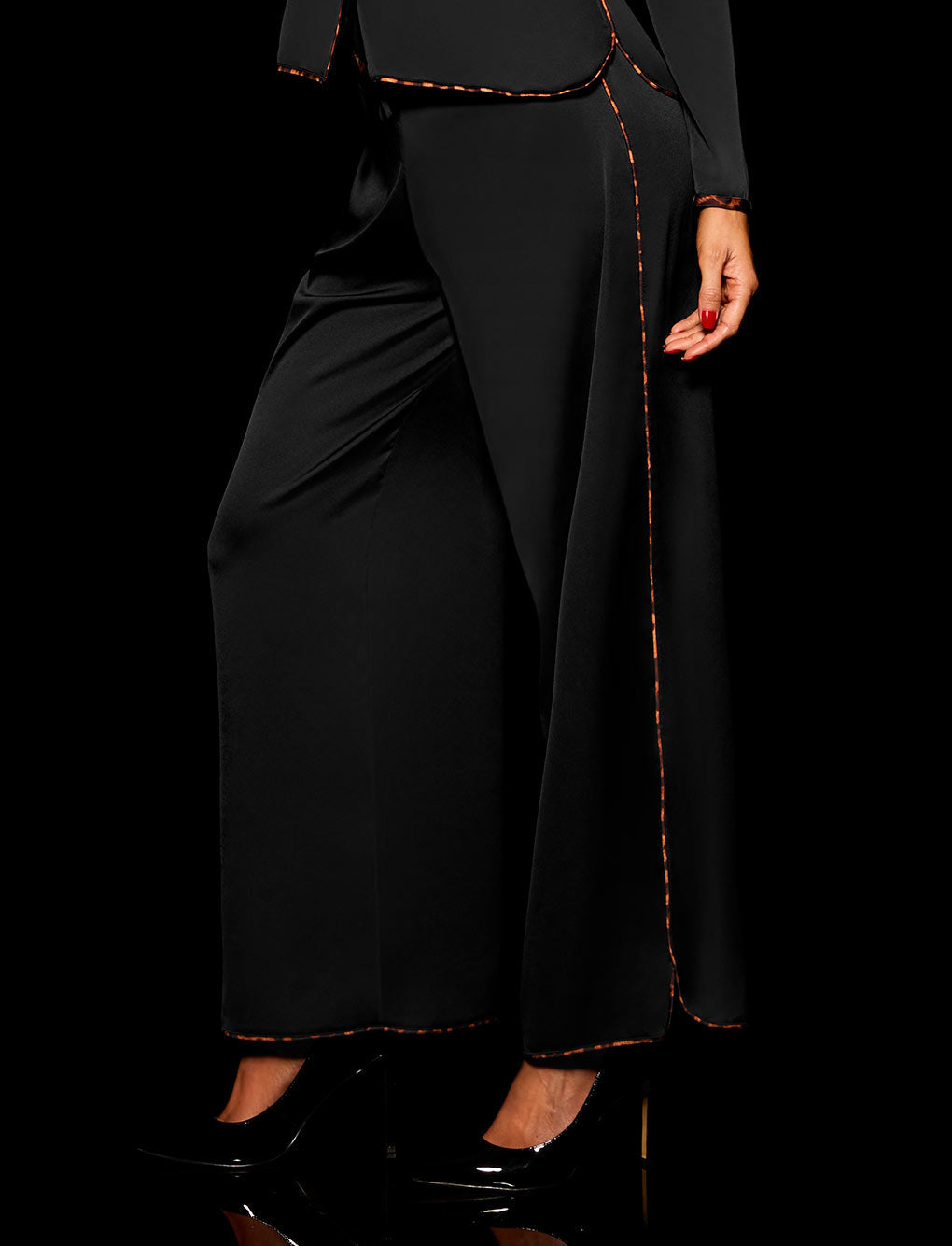 Harper Black Long Sleeve Loungewear Set