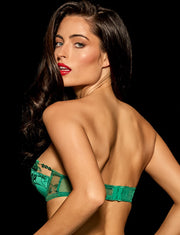 Whitney Emerald Push Up Bra